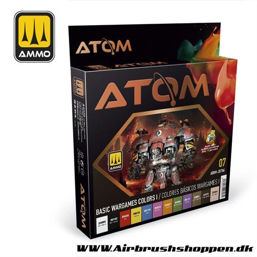 ATOM - 20706 Basic Wargames Colors I Set 12 x 20ml